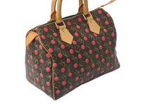Load image into Gallery viewer, 極美品 LOUIS VUITTON ルイヴィトン モノグラムチェリー スピーディ25 ハンドバッグ M95009 村上隆 ブラウン 中古 4b000319