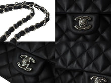 Load image into Gallery viewer, 極美品 CHANEL シャネル チェーンショルダーバッグ マトラッセ23 Wフラップラップ ラムスキン ブラックシルバー 29番台 中古 4b000320