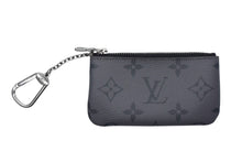 画像をギャラリービューアに読み込む, 極美品 LOUIS VUITTON ルイヴィトン カードキーケース ポシェット クレ モノグラム エクリプス M80905 グレー ブラック 中古 4b000321