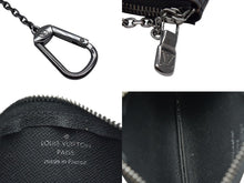 画像をギャラリービューアに読み込む, 極美品 LOUIS VUITTON ルイヴィトン カードキーケース ポシェット クレ モノグラム エクリプス M80905 グレー ブラック 中古 4b000321