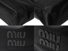 Load image into Gallery viewer, 極美品 MIUMIU ミュウミュウ アイビー ハンドバッグ ショルダーバッグ 2WAY 5BA284 レザー ブラック ゴールド金具 中古 4b000322