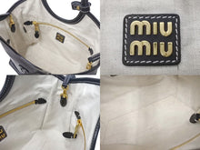 Load image into Gallery viewer, 極美品 MIUMIU ミュウミュウ アイビー ハンドバッグ ショルダーバッグ 2WAY 5BA284 レザー ブラック ゴールド金具 中古 4b000322