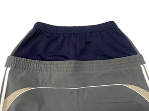 BALENCIAGA バレンシアガ 24AW レイヤード カットアップ トラックロングパンツ サイズM グレー ネイビー 808909 美品 中古 4b000335