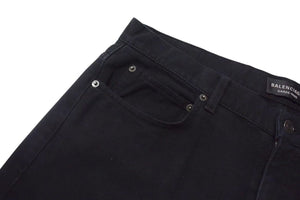 BALENCIAGA バレンシアガ 24SS GARDEROBE BOOT CUT ワードローブ ブーツカット デニムパンツ 773760 ブラック サイズ34 美品 中古 4b000338