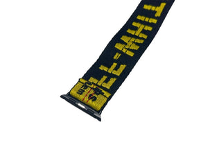 極美品 OFF WHITE オフホワイト c/o VIRGIL ABLOH™ 時計バンド アップルウォッチ バンド イエロー ブラック 中古 4b000343
