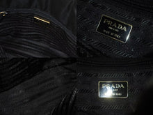 Load image into Gallery viewer, PRADA プラダ チェーンショルダーバッグ トートバッグ ハンドバッグ トライアングルロゴ B4394 ブラック ゴールド金具 美品 中古 4b000355