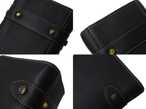 極美品 Christian Dior クリスチャンディオール カナージュ スモール ハンドバッグ ラムスキン ブラック ゴールド金具 中古 4b000356