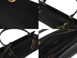 極美品 Christian Dior クリスチャンディオール カナージュ スモール ハンドバッグ ラムスキン ブラック ゴールド金具 中古 4b000356