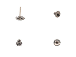 極美品 CHROME HEARTS クロムハーツ パヴェダイヤ クロス ピアス シルバー925 14k アクセサリー 0.7g 中古 4b000362