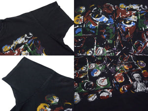 VINTAGE ヴィンテージ Chief Miles Davis マイルズ・デイヴィス プリント 半袖Tシャツ ANDAZIA ブラック Lサイズ アートT ジャズ 良品 中古 4b000364