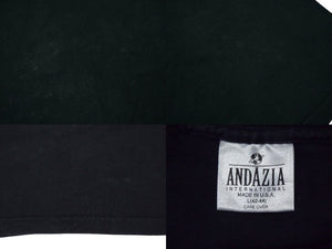 VINTAGE ヴィンテージ Chief Miles Davis マイルズ・デイヴィス プリント 半袖Tシャツ ANDAZIA ブラック Lサイズ アートT ジャズ 良品 中古 4b000364