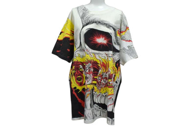 VINTAGE ヴィンテージ 90's MARVEL マーヴェル GHOST RIDER ゴーストライダー Tシャツ サイズXL 総柄 1992年 美品 中古 4b000367 