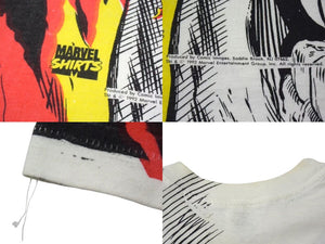 VINTAGE ヴィンテージ 90's MARVEL マーヴェル GHOST RIDER ゴーストライダー Tシャツ サイズXL 総柄 1992年 美品 中古 4b000367 