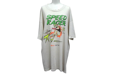 VINTAGE ヴィンテージ Speed Racer スピードレーサー 半袖Tシャツ サイズXL ホワイト コミック プリント 良品 中古 4b000368