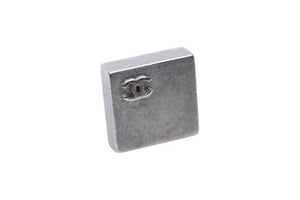 CHANEL シャネル スクエア ココマーク ピアス 重量約4.8g 00C刻印 メタル シルバー ヴィンテージ 両耳用 美品 中古 4b000379