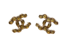 Load image into Gallery viewer, 極美品 CHANEL シャネル ココマーク ピアス 重量約3.8g A14P刻印 メタル レジン ゴールド クリアイエロー 両耳用 中古 4b000383