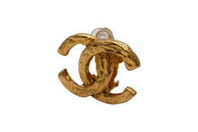 Load image into Gallery viewer, CHANEL シャネル ヴィンテージ ココマーク イヤリング 重量約10.5g 1988年製 23刻印 ゴールド メタル 両耳用 美品 中古 4b000391
