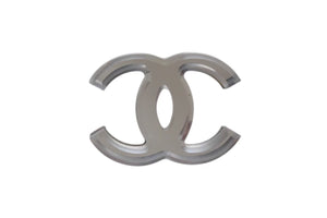 CHANEL シャネル ココマーク ミラーピアス 重量約4.5g 03C シルバー クリア メタル レジン ヴィンテージ 鏡 両耳用 美品 中古 4b000393