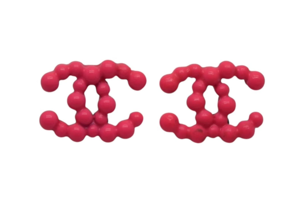 CHANEL シャネル ココマーク ピアス 重量約3.0g 04A刻印 ピンク メタル ヴィンテージ 両耳用 美品 中古 4b000402