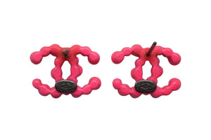 CHANEL シャネル ココマーク ピアス 重量約3.0g 04A刻印 ピンク メタル ヴィンテージ 両耳用 美品 中古 4b000402