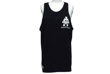Load image into Gallery viewer, CHROME HEARTS クロムハーツ トリプルCHクロスプリント クルーネック タンクトップ ノースリーブカットソー ブラック サイズS 美品 中古 4b000406