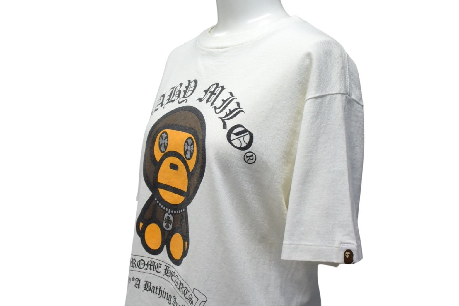 クロムハーツ×アベイシングエイプ　Tシャツ キッズ　brr クロムハーツ×アベイシングエイプTシャツ キッズbrr