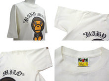 画像をギャラリービューアに読み込む, A BATHING APE アベイシングエイプ クロムハーツ クロムハーツコラボ半袖Tシャツ ホワイト サイズS 美品 中古 4b000409 
