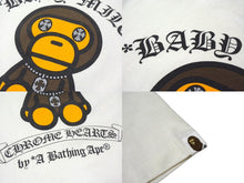 画像をギャラリービューアに読み込む, A BATHING APE アベイシングエイプ クロムハーツ クロムハーツコラボ半袖Tシャツ ホワイト サイズS 美品 中古 4b000409 
