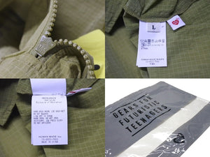 新品未使用 HUMAN MADE ヒューマンメイド ANORAK PARKA アノラックパーカー HM29JK029 OLIVEDRAB カーキ ナイロン サイズL 中古 4b000413