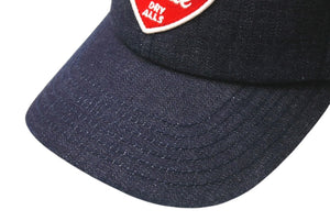 新品未使用 HUMAN MADE ヒューマンメード キャップ 6PANEL DENIM CAP ネイビー レッド コットン HM29GD049 中古 4b000414