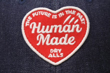 Load image into Gallery viewer, 新品未使用 HUMAN MADE ヒューマンメード キャップ 6PANEL DENIM CAP ネイビー レッド コットン HM29GD049 中古 4b000414