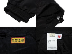 新品同様 HUMAN MADE ヒューマンメイド ANORAK PARKA アノラックパーカー HM29JK029 ブラック ブルー ホワイト サイズL 中古 4b000415