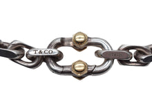 Load image into Gallery viewer, TIFFANY&amp;Co. ティファニー メイカーズ ワイドチェーン ブレスレット ラージ 重量約54.9g 全長約22cm 18KYG シルバー925 美品 中古 4b000423