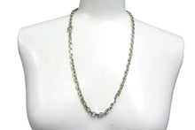 Load image into Gallery viewer, TIFFANY&amp;Co. ティファニー メイカーズ ネックレス 重量約66.1g 全長約61.5cm Ag925/Au750刻印 1837コレクション 美品 中古 4b000424