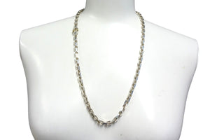 TIFFANY&Co. ティファニー メイカーズ ネックレス 重量約66.1g 全長約61.5cm Ag925/Au750刻印 1837コレクション 美品 中古 4b000424
