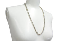 Load image into Gallery viewer, TIFFANY&amp;Co. ティファニー メイカーズ ネックレス 重量約66.1g 全長約61.5cm Ag925/Au750刻印 1837コレクション 美品 中古 4b000424