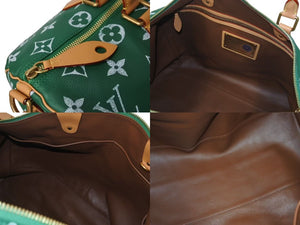 新品同様 LOUIS VUITTON ルイヴィトン モノグラム スピーディ P9 バンドリエール 50 M46991 ヴェール カーフレザー グリーン 中古 4b000428