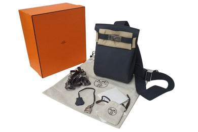 新品未使用 エルメス HERMES アッカドPM W刻印 ワンショルダーバッグ グリミスティ トゴ 新型 シルバー金具 中古 4b000447