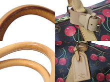 Load image into Gallery viewer, 極美品 LOUIS VUITTON ルイヴィトン キーポル 45 モノグラムチェリー 村上隆 ボストンバッグ ハンドバッグ レッド M95011 中古 4b000448