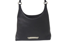 Load image into Gallery viewer, 極美品 CHROME HEARTS クロムハーツ VIV ダガー ワンショルダーバッグ スクロールロゴ シルバー925 レザー ブラック 中古 4b000450