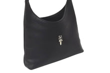 Load image into Gallery viewer, 極美品 CHROME HEARTS クロムハーツ VIV ダガー ワンショルダーバッグ スクロールロゴ シルバー925 レザー ブラック 中古 4b000450