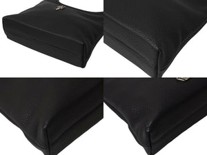 極美品 CHROME HEARTS クロムハーツ VIV ダガー ワンショルダーバッグ スクロールロゴ シルバー925 レザー ブラック 中古 4b000450