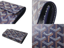 Load image into Gallery viewer, 極美品 GOYARD ゴヤール マリニー ウォレット 二つ折り財布 MARIGNPMLTY12CL12P ネイビー レザー PVC 中古 4b000474