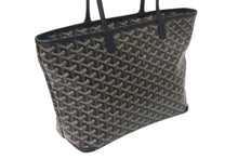 画像をギャラリービューアに読み込む, 新品同様 GOYARD ゴヤール アルトワMM トートバッグ ハンドバッグ コーティングキャンバス レザー ブラック 中古 4b000475