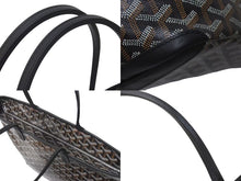 画像をギャラリービューアに読み込む, 新品同様 GOYARD ゴヤール アルトワMM トートバッグ ハンドバッグ コーティングキャンバス レザー ブラック 中古 4b000475