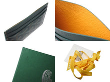 画像をギャラリービューアに読み込む, 新品同様 GOYARD ゴヤール サンシュルピス カードケース グリーン STSULPPMLTY08CL08X ロゴ 小物 カーフスキン 中古 4b000477