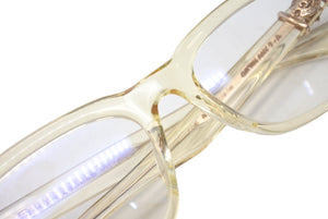 極美品 CHROME HEARTS クロムハーツ GITTIN ANY? サングラス アイウェア サイズ52□19-145 18KGP BSフレア イエロークリア 中古 4b000484