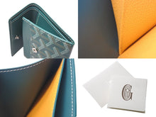 画像をギャラリービューアに読み込む, 極美品 GOYARD ゴヤール マリニー ウォレット 二つ折り財布 MARIGNPMLTY09CL09P PVC レザー グリーン 中古 4b000490