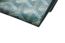 画像をギャラリービューアに読み込む, 極美品 GOYARD ゴヤール マリニー ウォレット 二つ折り財布 MARIGNPMLTY09CL09P PVC レザー グリーン 中古 4b000490