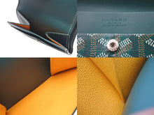 画像をギャラリービューアに読み込む, 極美品 GOYARD ゴヤール マリニー ウォレット 二つ折り財布 MARIGNPMLTY09CL09P PVC レザー グリーン 中古 4b000490